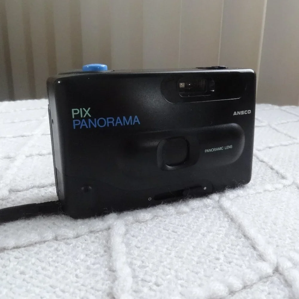 ANSCO ~ Pix PANORAMA ~ 35mm CAMERA ~ Case ~ Manual ~ Like NEW